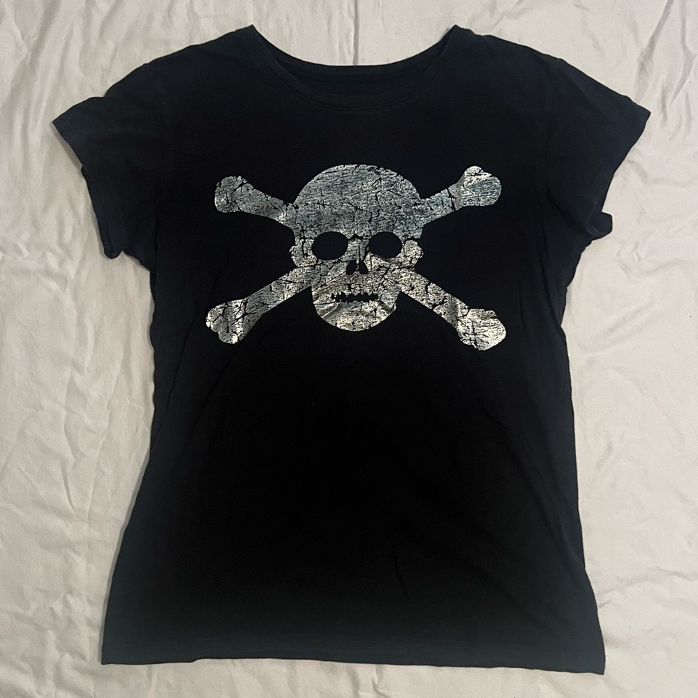 Skull baby tee